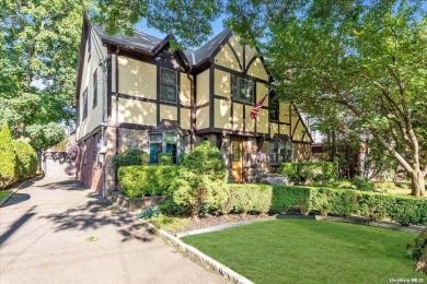 Center Hall Tudor Facing the Golf Course in Country Club Estates on Hempstead Golf Club in New York - for sale on GolfHomes.com, golf home, golf lot