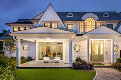 An exquisite new construction shingle-style estate, perfectly on Carnegie Abbey Club in Rhode Island - for sale on GolfHomes.com, golf home, golf lot