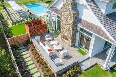 An exquisite new construction shingle-style estate, perfectly on Carnegie Abbey Club in Rhode Island - for sale on GolfHomes.com, golf home, golf lot