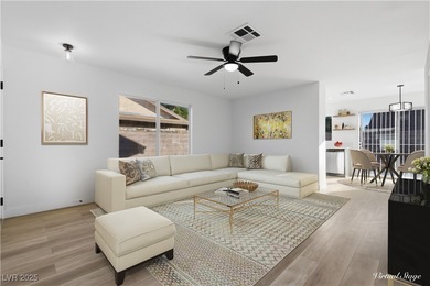 Enjoy this newly remodeled, single-story townhouse  with a new on Desert Rose Golf Course in Nevada - for sale on GolfHomes.com, golf home, golf lot