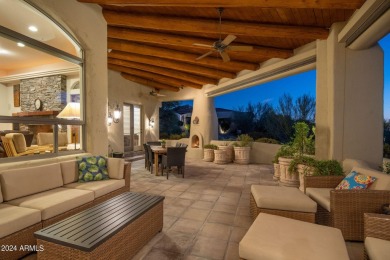 Resort-style living with sweeping Pinnacle Peak, sunset & city on Troon Country Club in Arizona - for sale on GolfHomes.com, golf home, golf lot