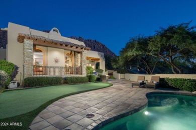 Resort-style living with sweeping Pinnacle Peak, sunset & city on Troon Country Club in Arizona - for sale on GolfHomes.com, golf home, golf lot