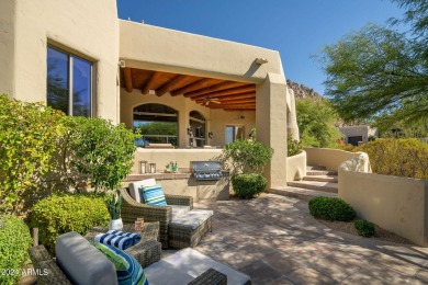 Resort-style living with sweeping Pinnacle Peak, sunset & city on Troon Country Club in Arizona - for sale on GolfHomes.com, golf home, golf lot