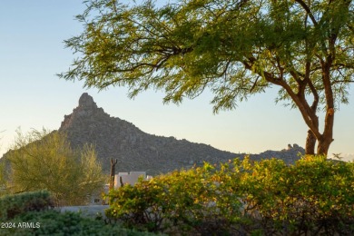 Resort-style living with sweeping Pinnacle Peak, sunset & city on Troon Country Club in Arizona - for sale on GolfHomes.com, golf home, golf lot