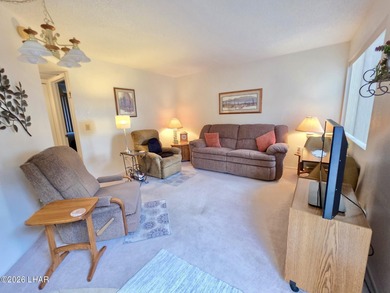 Step into easy Lake Havasu living in this inviting 2 bedroom, 1 on London Bridge Golf Course in Arizona - for sale on GolfHomes.com, golf home, golf lot