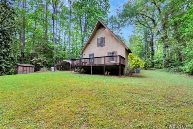 Cute A-frame tucked in the woods at the end of a cul-de-sac on Tanglewood Shores Golf Club in Virginia - for sale on GolfHomes.com, golf home, golf lot