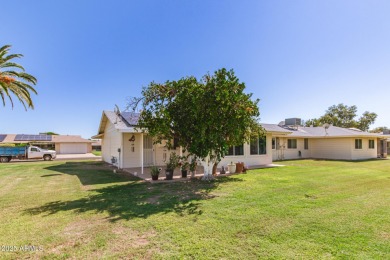 Nestled on a charming tree-lined street, this home offers on Sun City Lakes West and East in Arizona - for sale on GolfHomes.com, golf home, golf lot