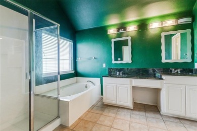 HUGE BACKYARD ON THE GOLF COURSE! Beautiful wood and rod iron on Jim Boggs in Texas - for sale on GolfHomes.com, golf home, golf lot