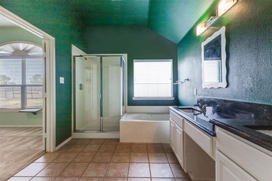 HUGE BACKYARD ON THE GOLF COURSE! Beautiful wood and rod iron on Jim Boggs in Texas - for sale on GolfHomes.com, golf home, golf lot