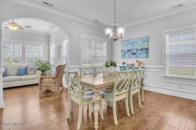 This two-story coastal craftsman style house is a rare on Beau Rivage Golf and Resort in North Carolina - for sale on GolfHomes.com, golf home, golf lot