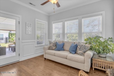 This two-story coastal craftsman style house is a rare on Beau Rivage Golf and Resort in North Carolina - for sale on GolfHomes.com, golf home, golf lot