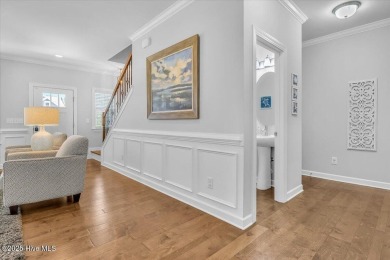 This two-story coastal craftsman style house is a rare on Beau Rivage Golf and Resort in North Carolina - for sale on GolfHomes.com, golf home, golf lot
