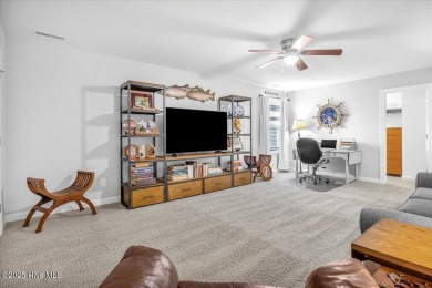 This two-story coastal craftsman style house is a rare on Beau Rivage Golf and Resort in North Carolina - for sale on GolfHomes.com, golf home, golf lot