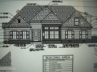 New construction with golf course view in the back and pond view on Crow Creek Golf Club in North Carolina - for sale on GolfHomes.com, golf home, golf lot