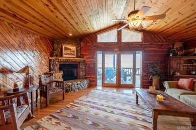 LAKEFRONT! Custom built in 2005, this beautiful log home is your on  in Arkansas - for sale on GolfHomes.com, golf home, golf lot