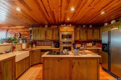 LAKEFRONT! Custom built in 2005, this beautiful log home is your on  in Arkansas - for sale on GolfHomes.com, golf home, golf lot