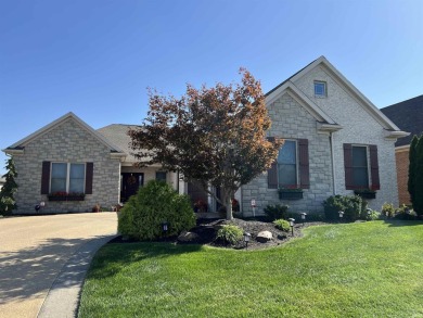 This home overlooks the golf course in highly desired Cambridge on Cambridge Golf Club in Indiana - for sale on GolfHomes.com, golf home, golf lot