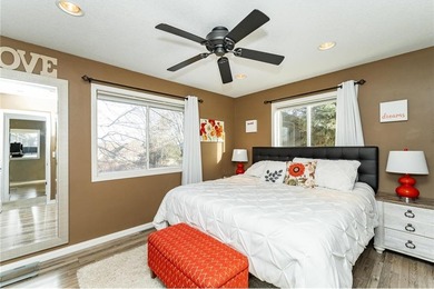 Spacious split-level home featuring 5 bedrooms and 2 bathrooms on Dodge Country Club in Minnesota - for sale on GolfHomes.com, golf home, golf lot