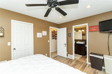 Spacious split-level home featuring 5 bedrooms and 2 bathrooms on Dodge Country Club in Minnesota - for sale on GolfHomes.com, golf home, golf lot