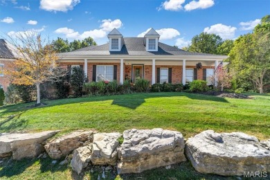 Custom ranch adjacent to the driving range in the Legends! on Country Club at the Legends in Missouri - for sale on GolfHomes.com, golf home, golf lot