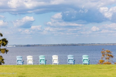 This stunning home sits on the banks of the Albemarle Sound at on Occano Golf Course in North Carolina - for sale on GolfHomes.com, golf home, golf lot