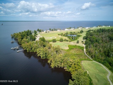 This stunning home sits on the banks of the Albemarle Sound at on Occano Golf Course in North Carolina - for sale on GolfHomes.com, golf home, golf lot