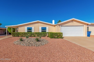 Enjoy easy, low-maintenance living in this move-in ready on Sun Lakes Country Club in Arizona - for sale on GolfHomes.com, golf home, golf lot