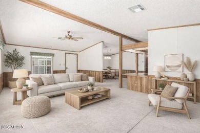 Enjoy easy, low-maintenance living in this move-in ready on Sun Lakes Country Club in Arizona - for sale on GolfHomes.com, golf home, golf lot