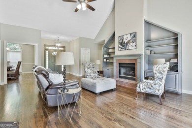 Enjoy the golf course views from this beautifully updated 4bd/3 on Canongate On White Oak Golf Course in Georgia - for sale on GolfHomes.com, golf home, golf lot