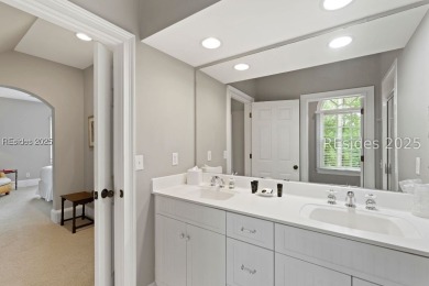 This coastal-chic golf cottage is one of the most requested on Berkeley Hall Golf Club in South Carolina - for sale on GolfHomes.com, golf home, golf lot