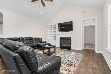 Step into easy one-level living in this 2023 carriage-style home on The Golf Club At Rocky Mount in North Carolina - for sale on GolfHomes.com, golf home, golf lot