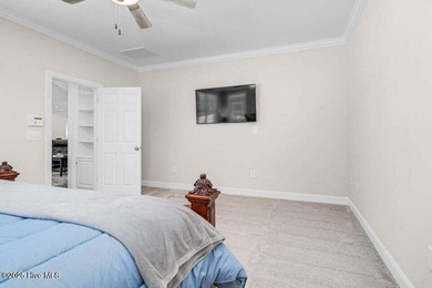 Step into easy one-level living in this 2023 carriage-style home on The Golf Club At Rocky Mount in North Carolina - for sale on GolfHomes.com, golf home, golf lot