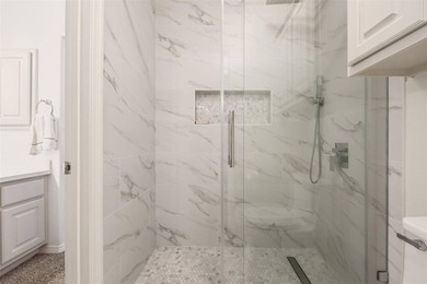 Step into timeless sophistication with this Sterling Ridge gem on Carlton Woods Golf Community in Texas - for sale on GolfHomes.com, golf home, golf lot