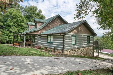 The essence of Tennessee Living! Honest Abe Log Home perched on on Hidden Valley Golf and Country Club in Tennessee - for sale on GolfHomes.com, golf home, golf lot