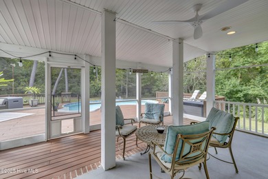 Tucked away on 1.49 private acres, this William Poole-designed on Olde Point Golf and Country Club in North Carolina - for sale on GolfHomes.com, golf home, golf lot