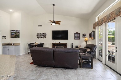 Located on a PRIVATE corner lot offering an ''OASIS  setting'' on Tuscany Falls At Pebble Creek in Arizona - for sale on GolfHomes.com, golf home, golf lot