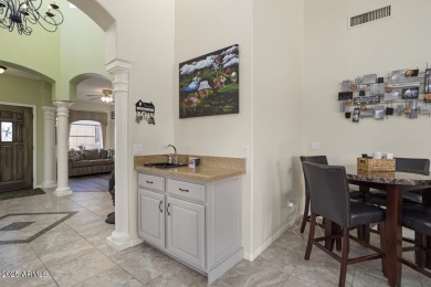 Located on a PRIVATE corner lot offering an ''OASIS  setting'' on Tuscany Falls At Pebble Creek in Arizona - for sale on GolfHomes.com, golf home, golf lot