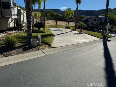 Extra long Lot ready for your touches or just entertain in your on Rancho California RV Resort in California - for sale on GolfHomes.com, golf home, golf lot