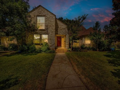Updated 1942 traditional style home with Austin stone exterior on Stevens Park Golf Course in Texas - for sale on GolfHomes.com, golf home, golf lot