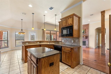 What a view!  This beautiful home looks over the 7th fairway of on Whitestone Golf Club in Texas - for sale on GolfHomes.com, golf home, golf lot