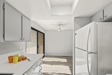 This beautiful Palm Canyon Villas Condo is light, bright, and on Tahquitz Creek Golf Resort in California - for sale on GolfHomes.com, golf home, golf lot