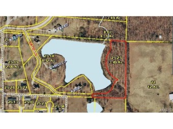 Great 3.5 acre tract to build your dream home. Look out over a on Oak Hills Country Club in Missouri - for sale on GolfHomes.com, golf home, golf lot