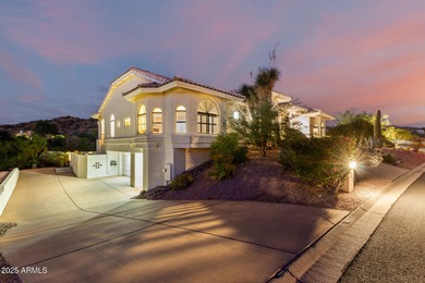 This stunning home is perfectly positioned on the Red Mountain on Red Mountain Ranch Country Club in Arizona - for sale on GolfHomes.com, golf home, golf lot