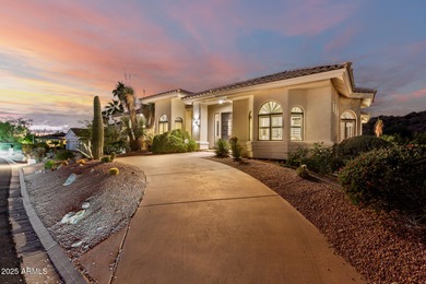 This stunning home is perfectly positioned on the Red Mountain on Red Mountain Ranch Country Club in Arizona - for sale on GolfHomes.com, golf home, golf lot