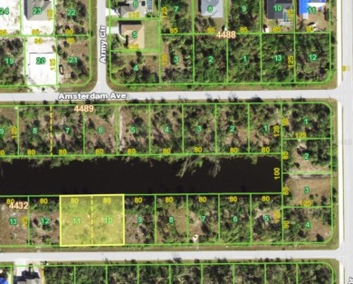 Double Waterfront Lot with approximately 160 feet of shoreline on Rotonda Golf and Country Club - Long Marsh  in Florida - for sale on GolfHomes.com, golf home, golf lot