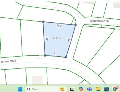 Gorgeous corner lot with easy access to amenities.  Fiber on Diamondhead Golf and Country Club in Arkansas - for sale on GolfHomes.com, golf home, golf lot