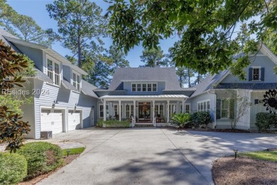 Enjoy over 4,000 feet on main level with soaring cathedral on Oldfield Golf Club in South Carolina - for sale on GolfHomes.com, golf home, golf lot
