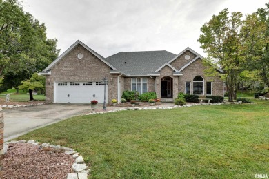 Take a look at this sprawling brick ranch in Spring Lake Estates on Spring Lake Country Club in Illinois - for sale on GolfHomes.com, golf home, golf lot