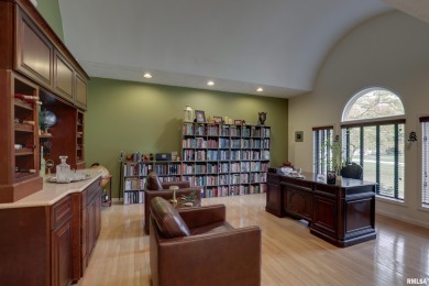 Take a look at this sprawling brick ranch in Spring Lake Estates on Spring Lake Country Club in Illinois - for sale on GolfHomes.com, golf home, golf lot