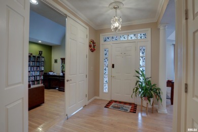Take a look at this sprawling brick ranch in Spring Lake Estates on Spring Lake Country Club in Illinois - for sale on GolfHomes.com, golf home, golf lot